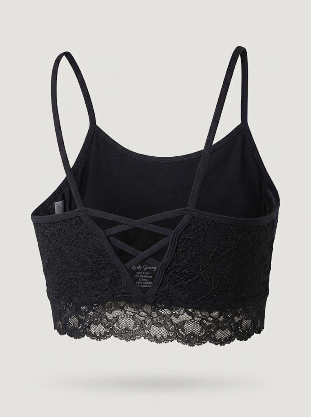 Bralette Encaje Detalle Entrecruzado Nylon Niña LADY GENNY-2