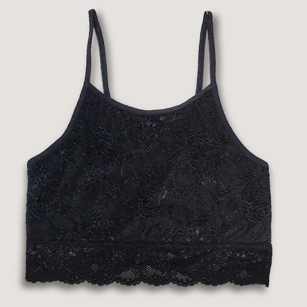 Bralette Encaje Detalle Entrecruzado Nylon Niña LADY GENNY-3