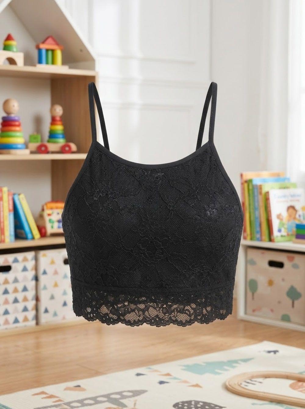 Bralette Encaje Detalle Entrecruzado Nylon Niña LADY GENNY-4