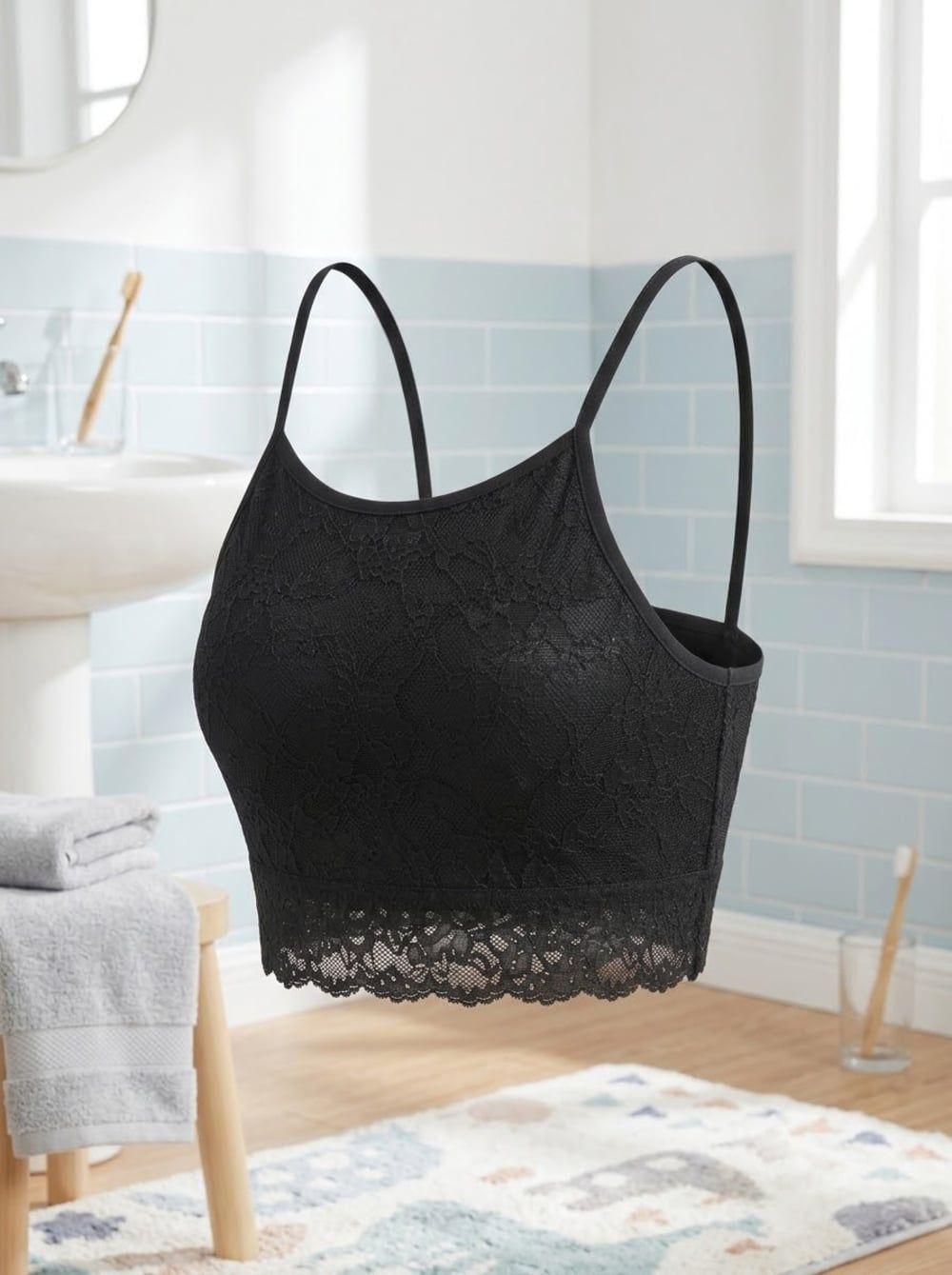 Bralette Encaje Detalle Entrecruzado Nylon Niña LADY GENNY-5