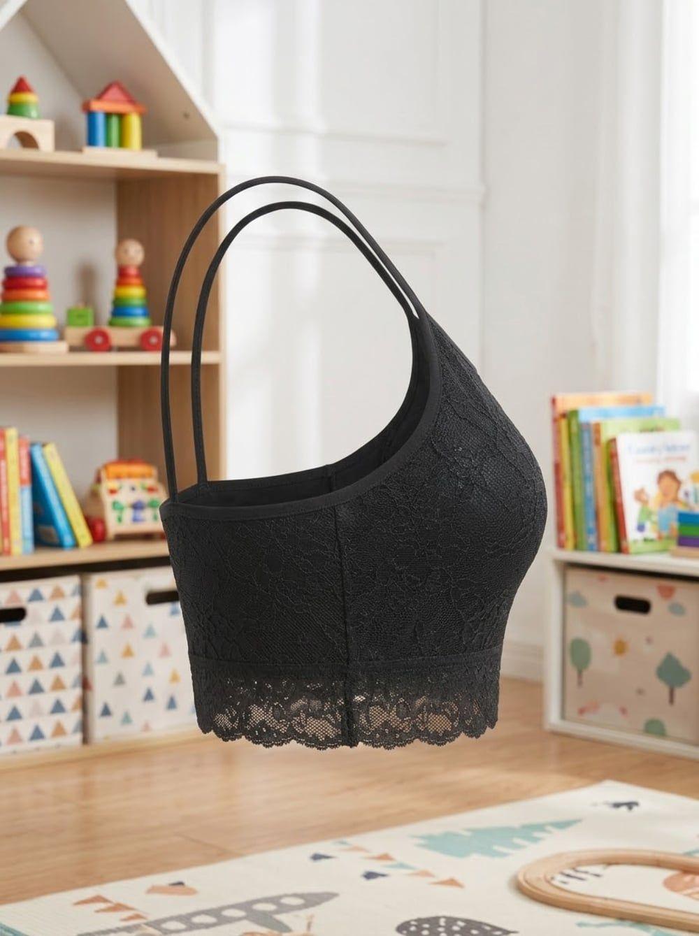 Bralette Encaje Detalle Entrecruzado Nylon Niña LADY GENNY-6