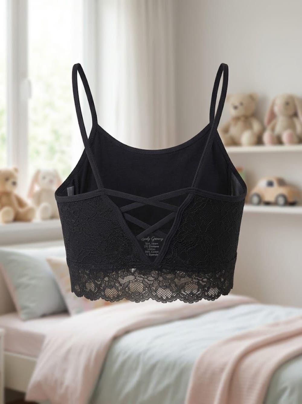 Bralette Encaje Detalle Entrecruzado Nylon Niña LADY GENNY-8