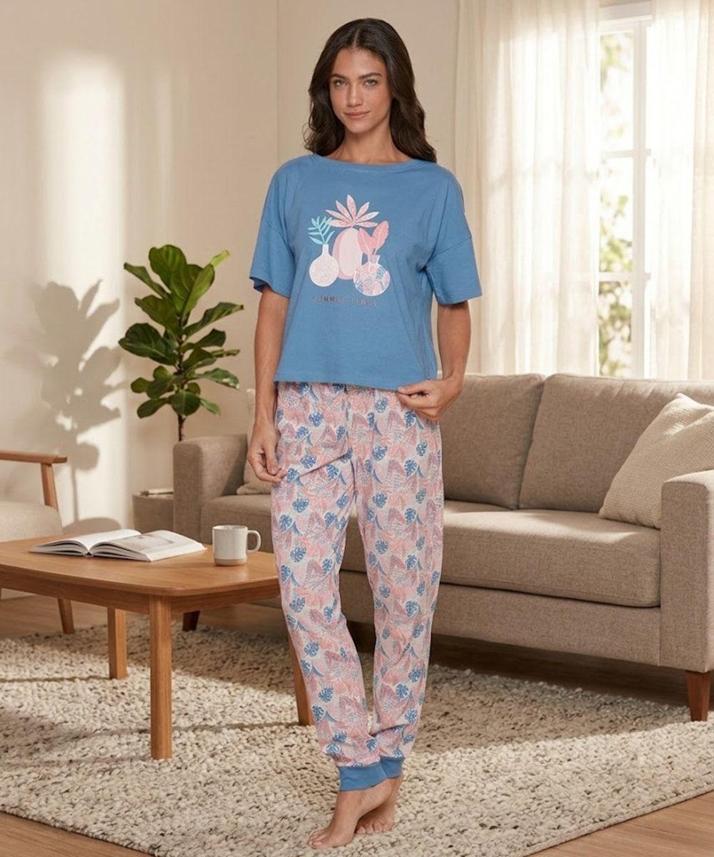 Pijama Algodón Estampado | Suavidad en tus Noches-8