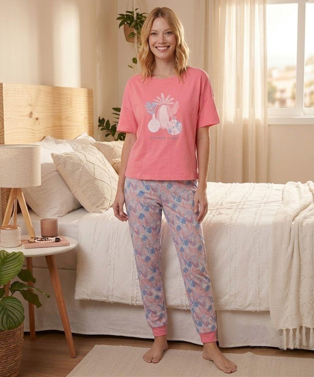 Pijama Algodón Estampado | Suavidad en tus Noches-6