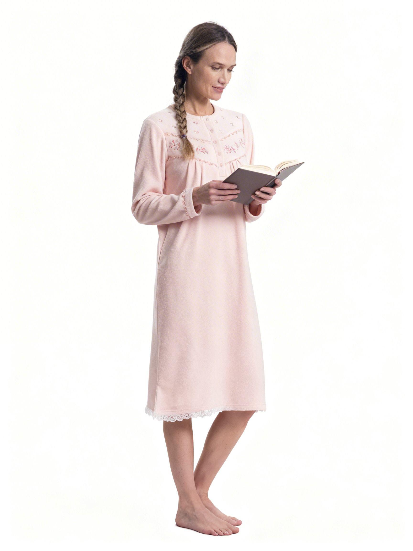 Camisa micropolar liso con bordado | Calidez y Suavidad-3