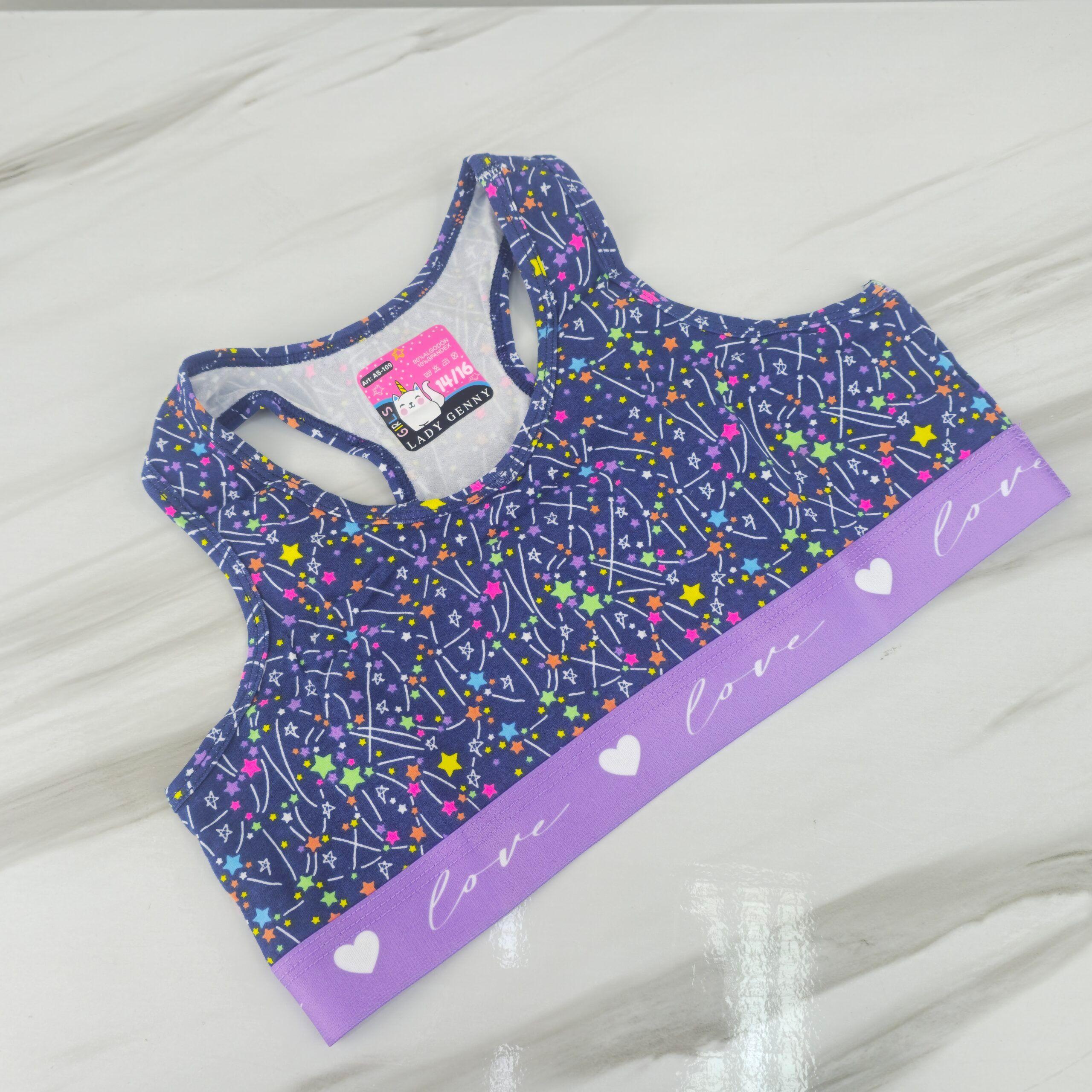 Top De Niña De Algodón Y Spandex-2