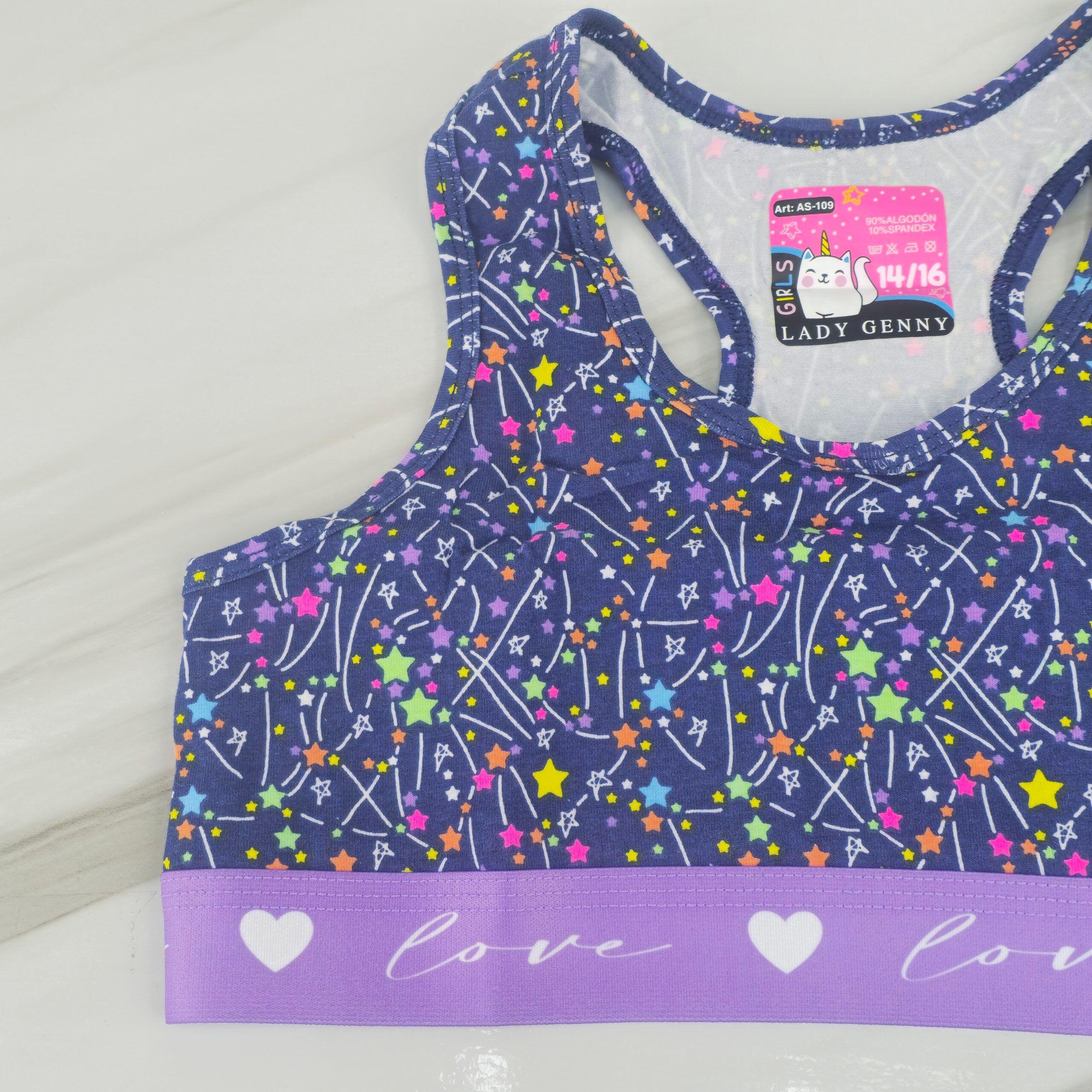 Top De Niña De Algodón Y Spandex-3