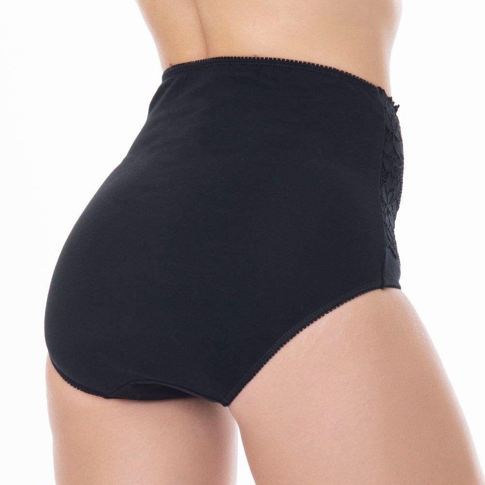 Pantaleta Maxi de Algodón con Encaje -1
