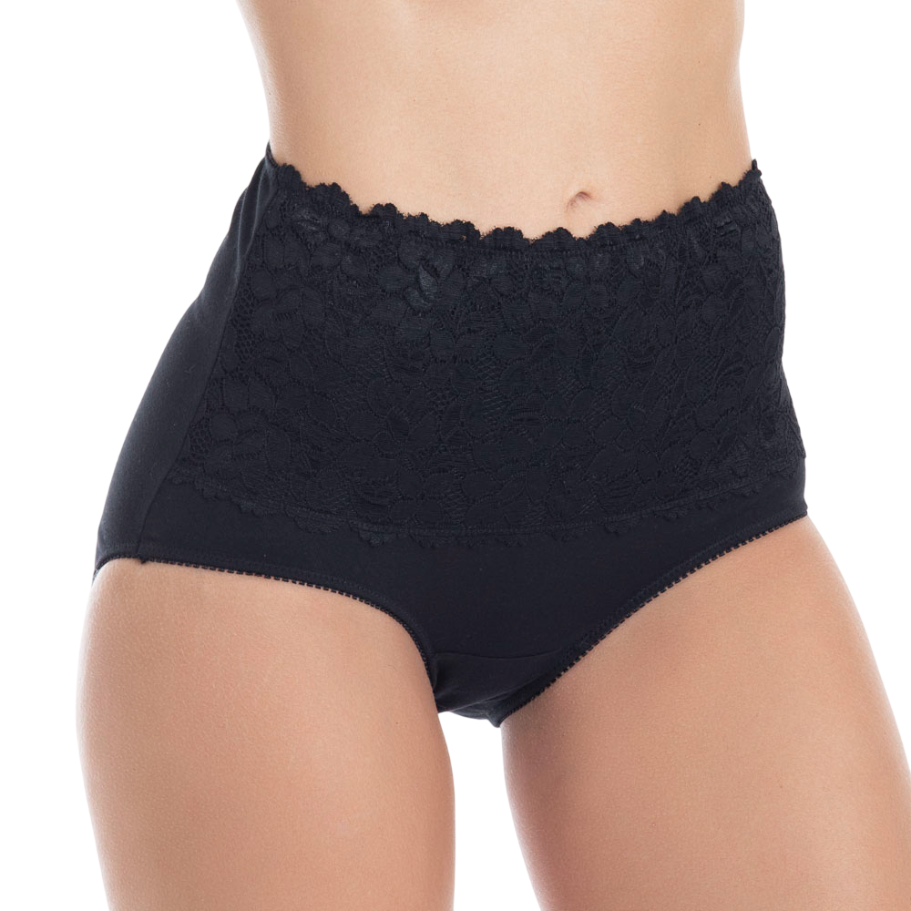 Pantaleta Maxi de Algodón con Encaje-2