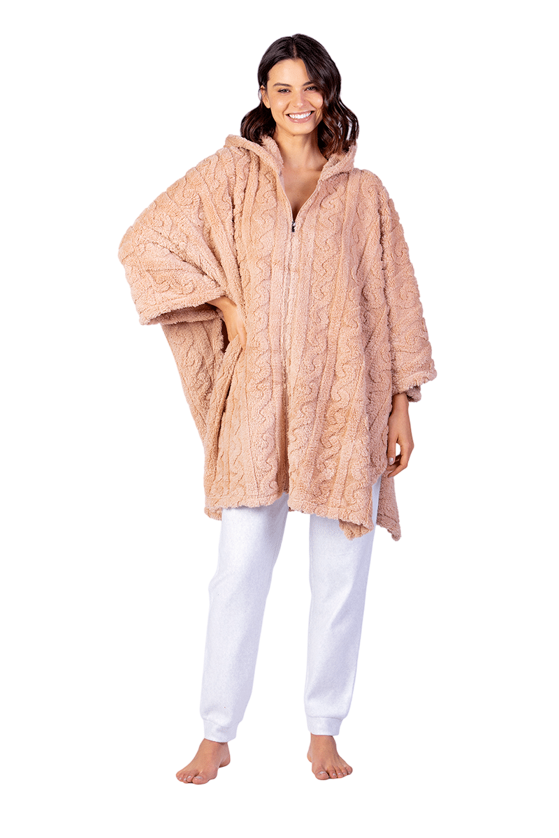 Poncho Polar con Cierre Lady Genny - Calidez y Estilo-2