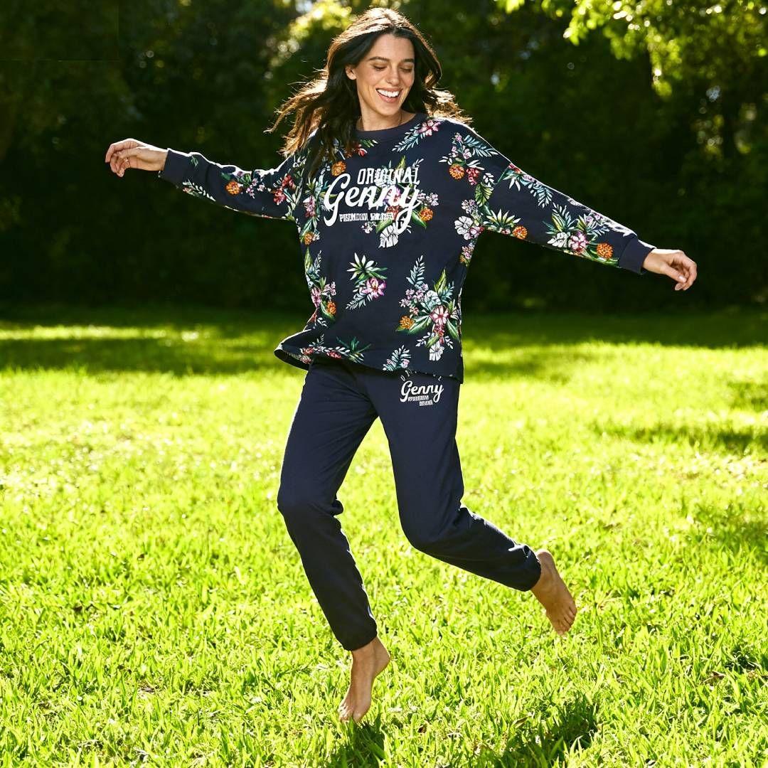 Conjunto Pijama Algodón Floreado Lady Genny-3