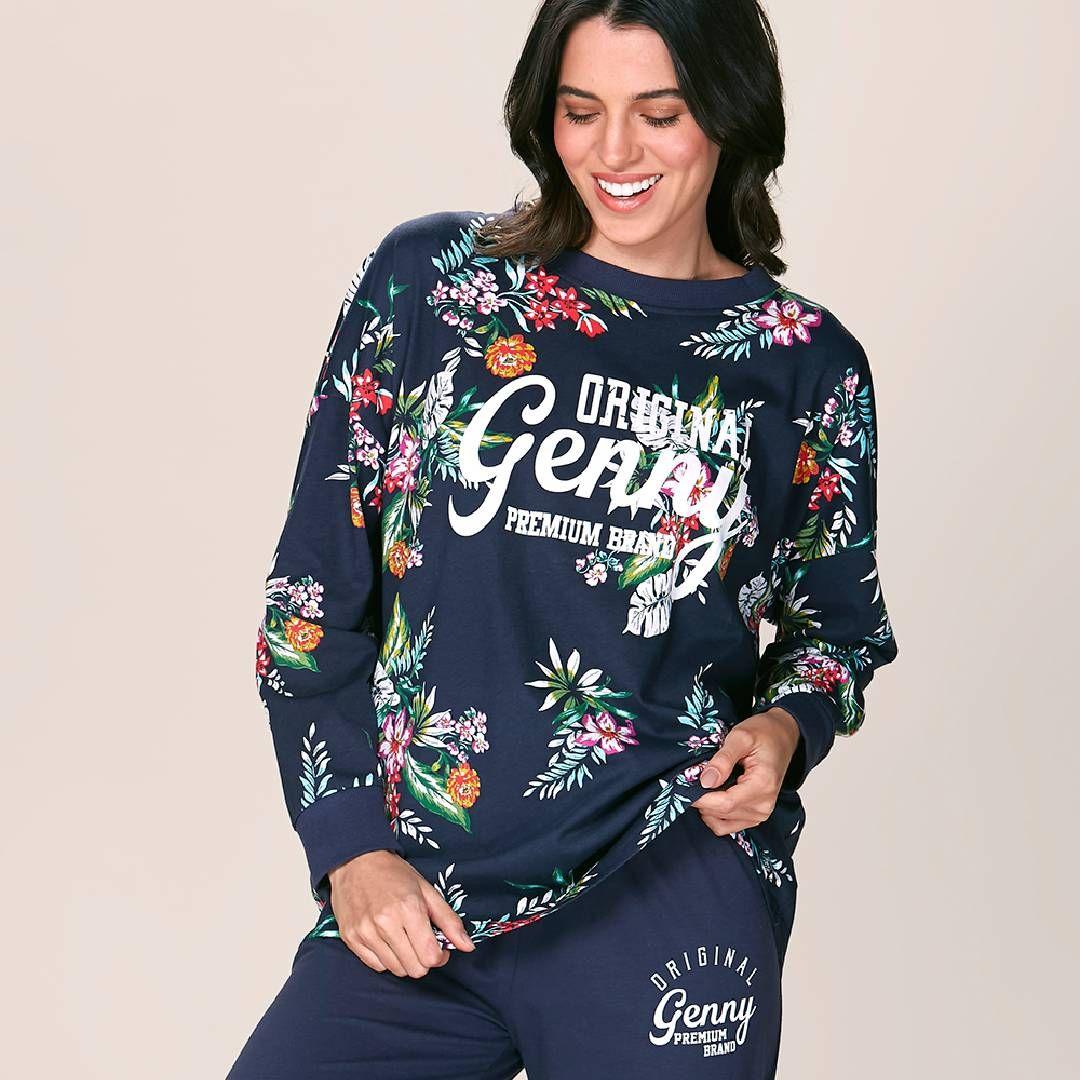 Conjunto Pijama Algodón Floreado Lady Genny-7