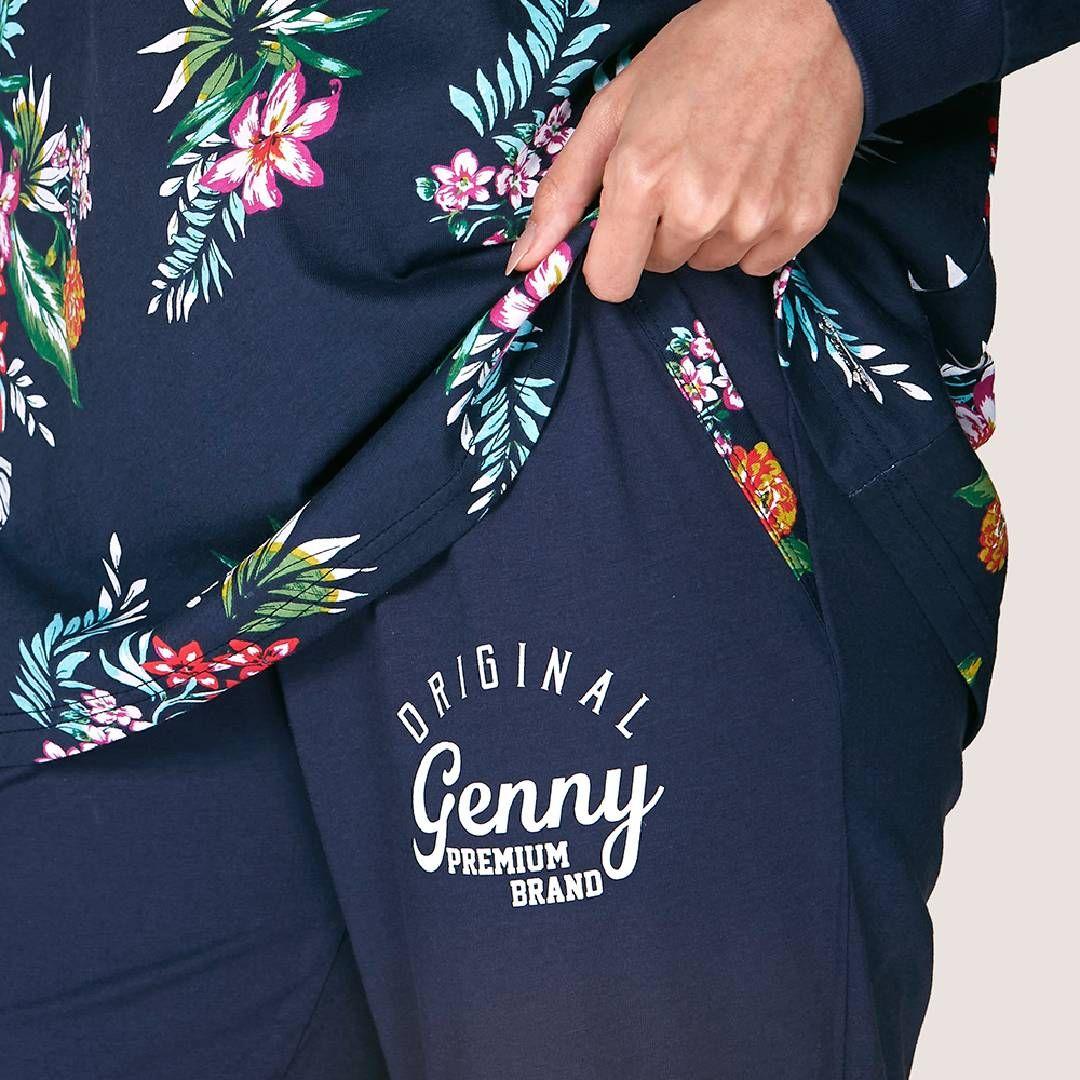 Conjunto Pijama Algodón Floreado Lady Genny-8
