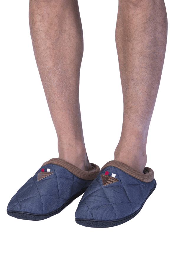 Pantufla Para Hombre Invierno Abierta-0