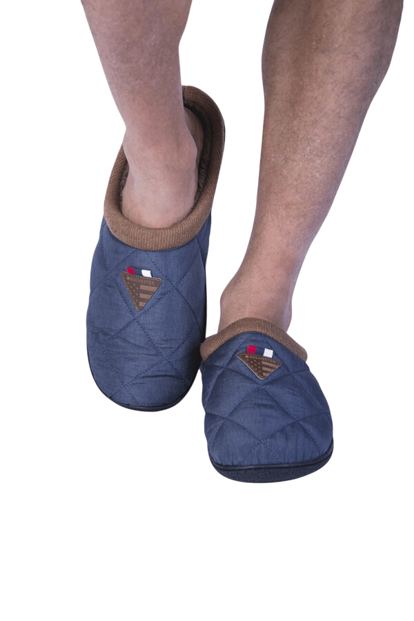 Pantufla Para Hombre Invierno Abierta-2