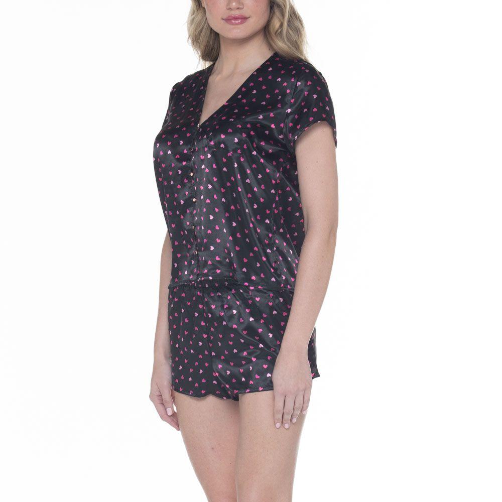 Pijama Satin Corto Mujer-2