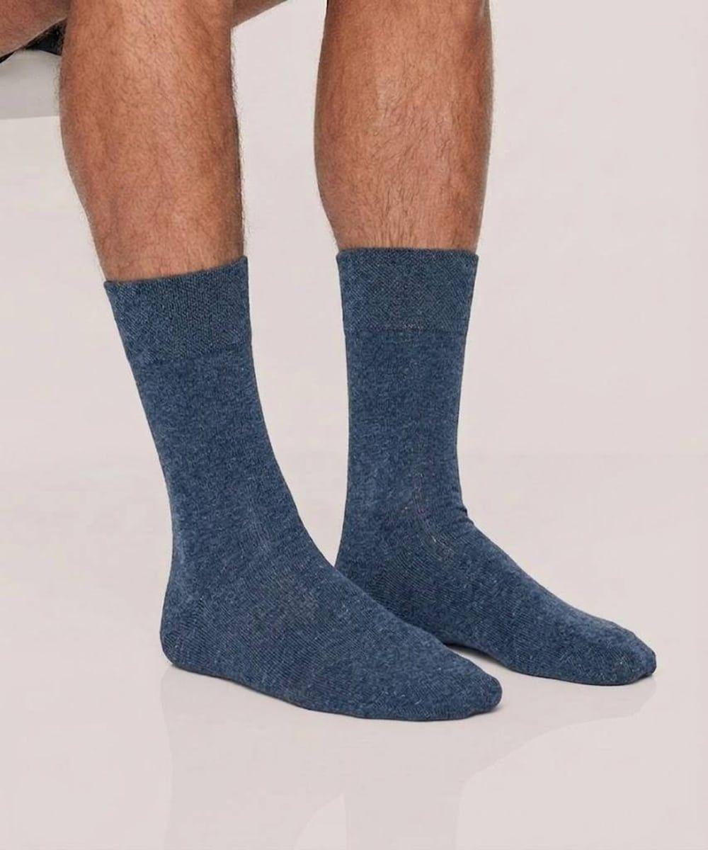 Calcetín Algodón Largo Americano | Confort Diario Masculino-4