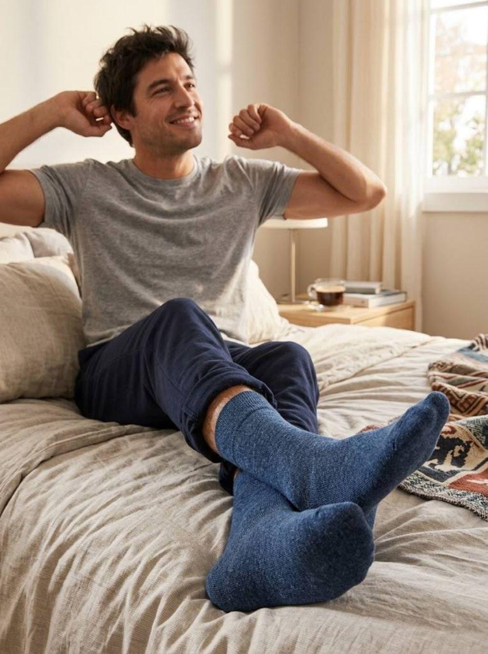 Calcetín Algodón Largo Americano | Confort Diario Masculino-6