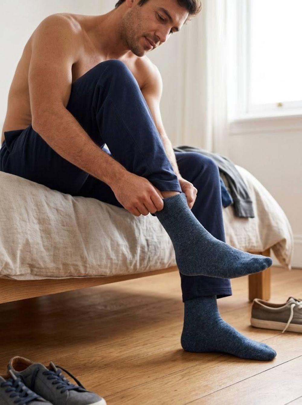 Calcetín Algodón Largo Americano | Confort Diario Masculino-7