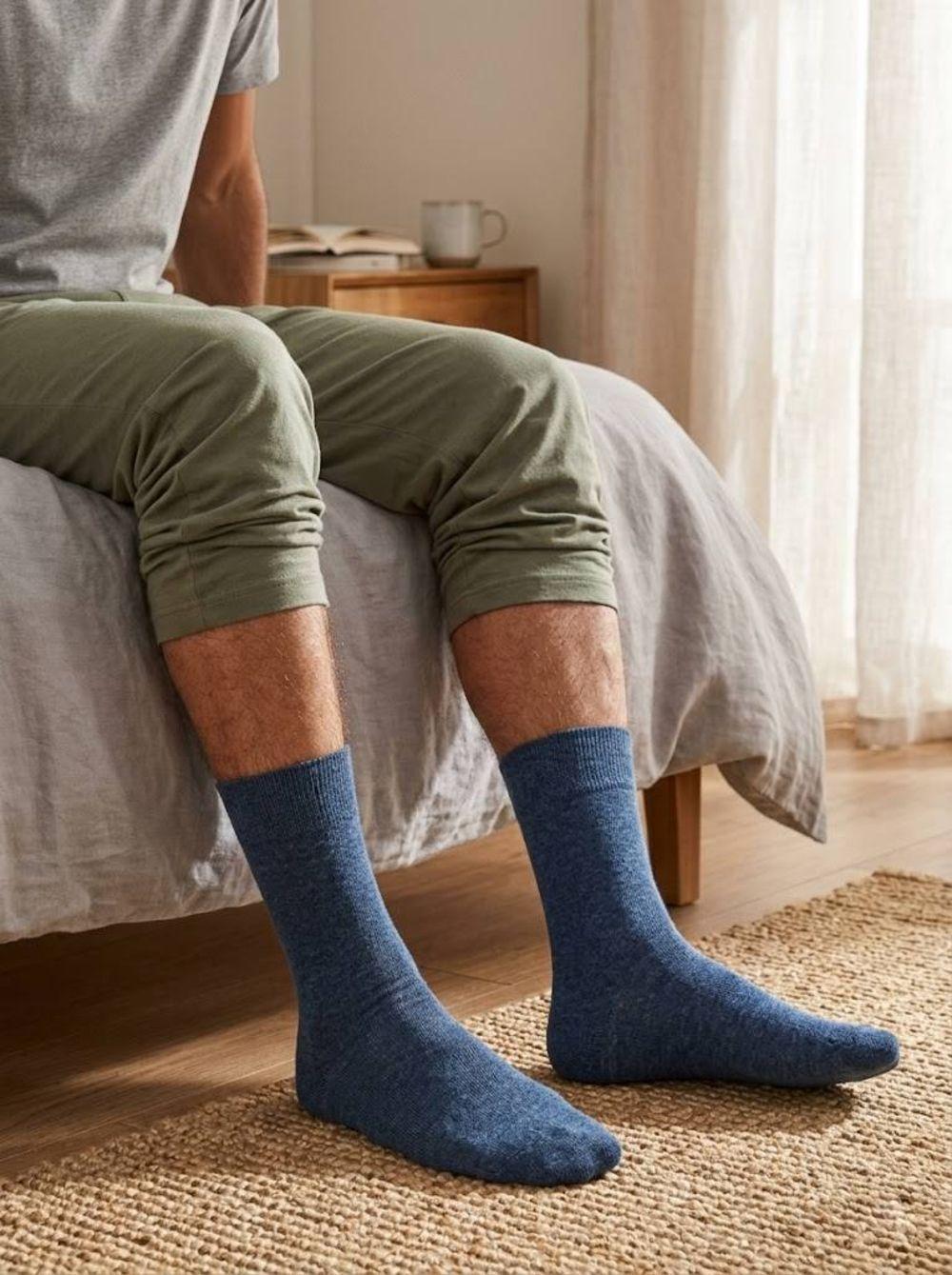 Calcetín Algodón Largo Americano | Confort Diario Masculino-8