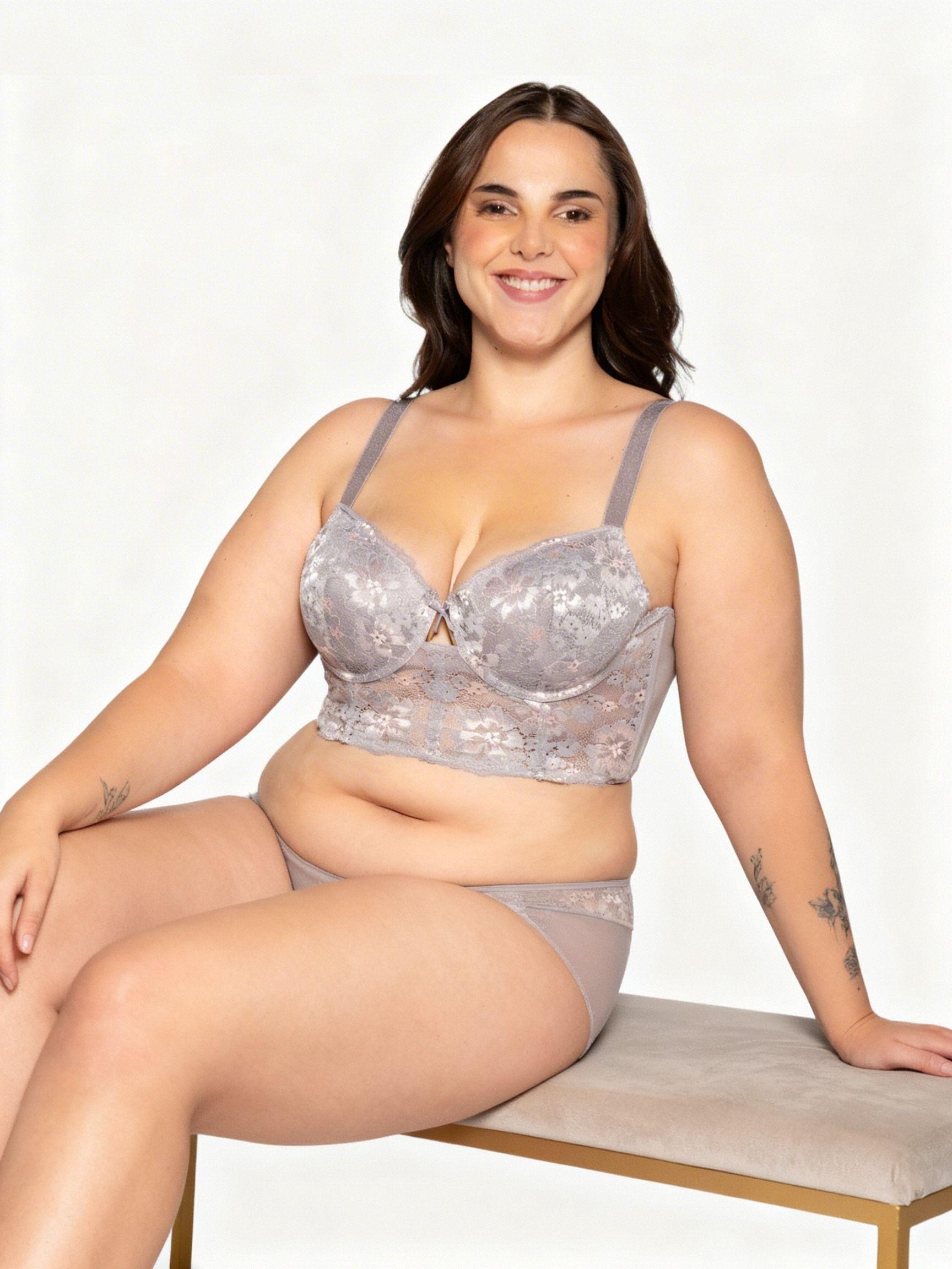 Sostén Encaje Powernet con Soft Poliamida Mujer Lady Genny-5