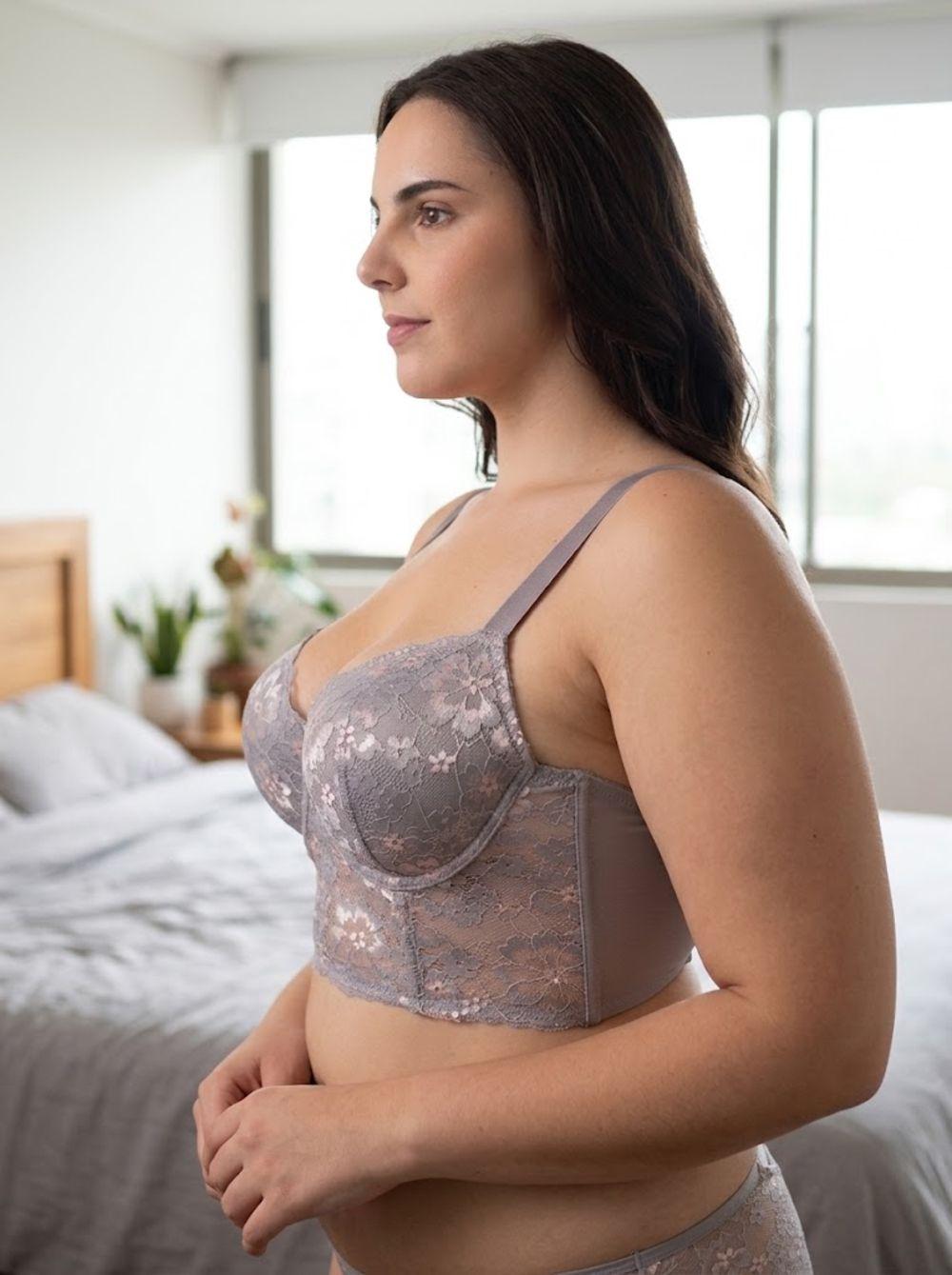 Sostén Encaje Powernet con Soft Poliamida Mujer Lady Genny-7