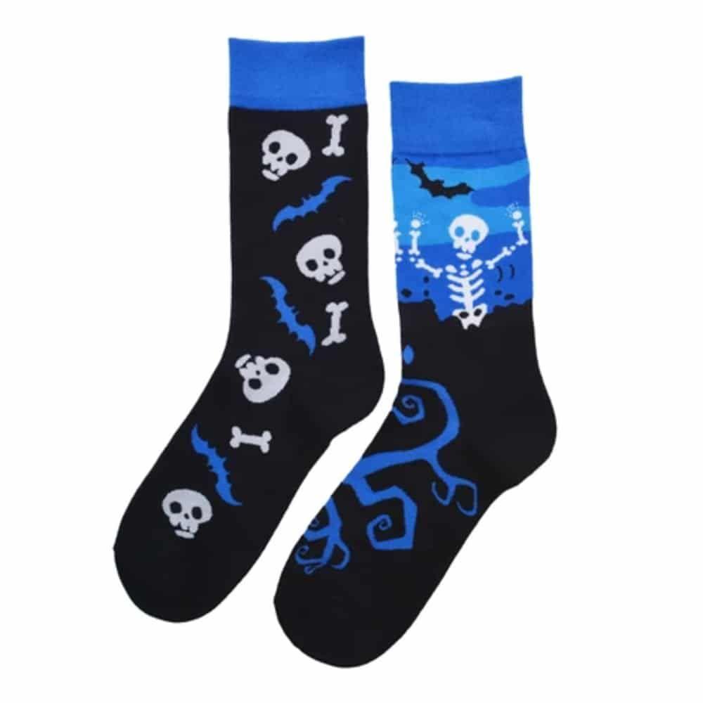 Calcetines SOQUETE Algodón Calavera Murciélago Unisex Adulto-1
