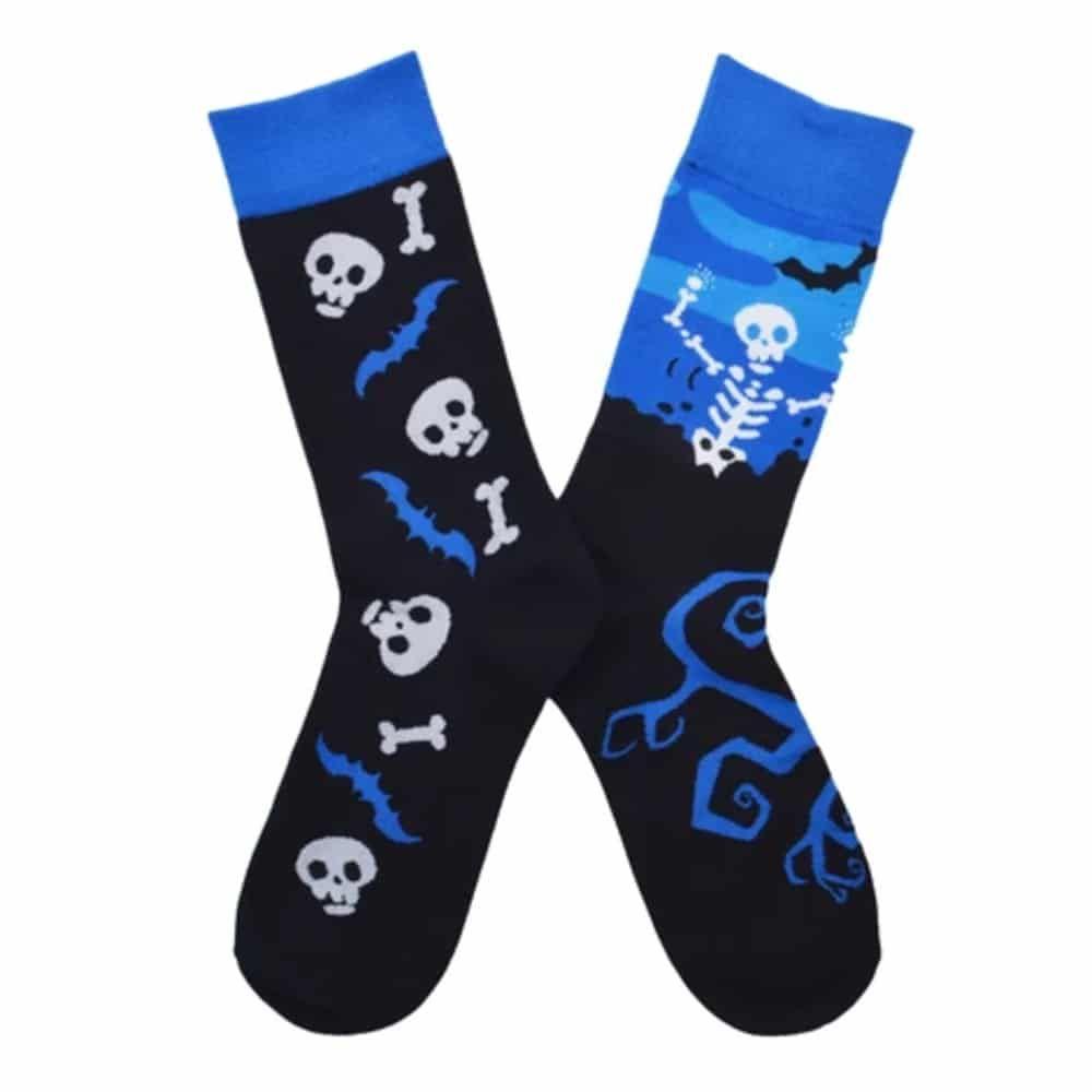 Calcetines SOQUETE Algodón Calavera Murciélago Unisex Adulto-2