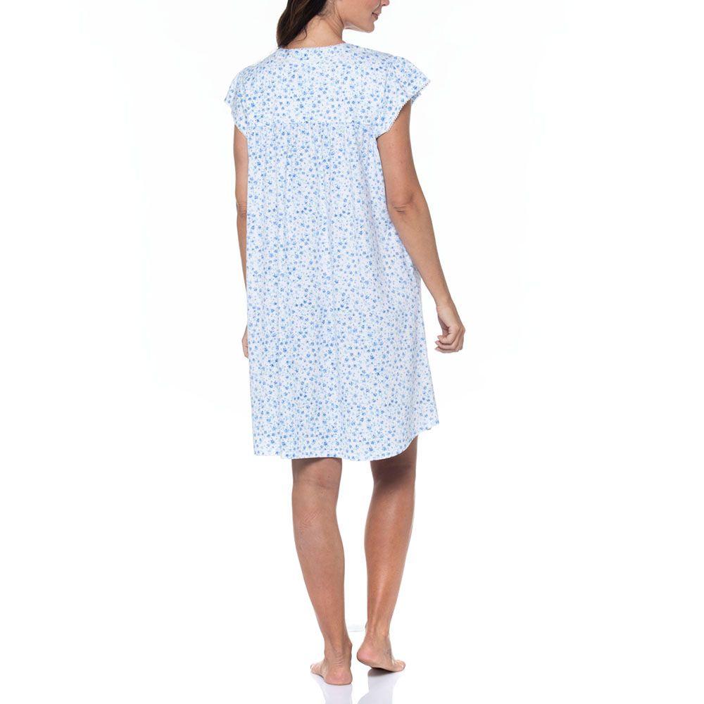 Camisa de Dormir Estampada de Algodón-2