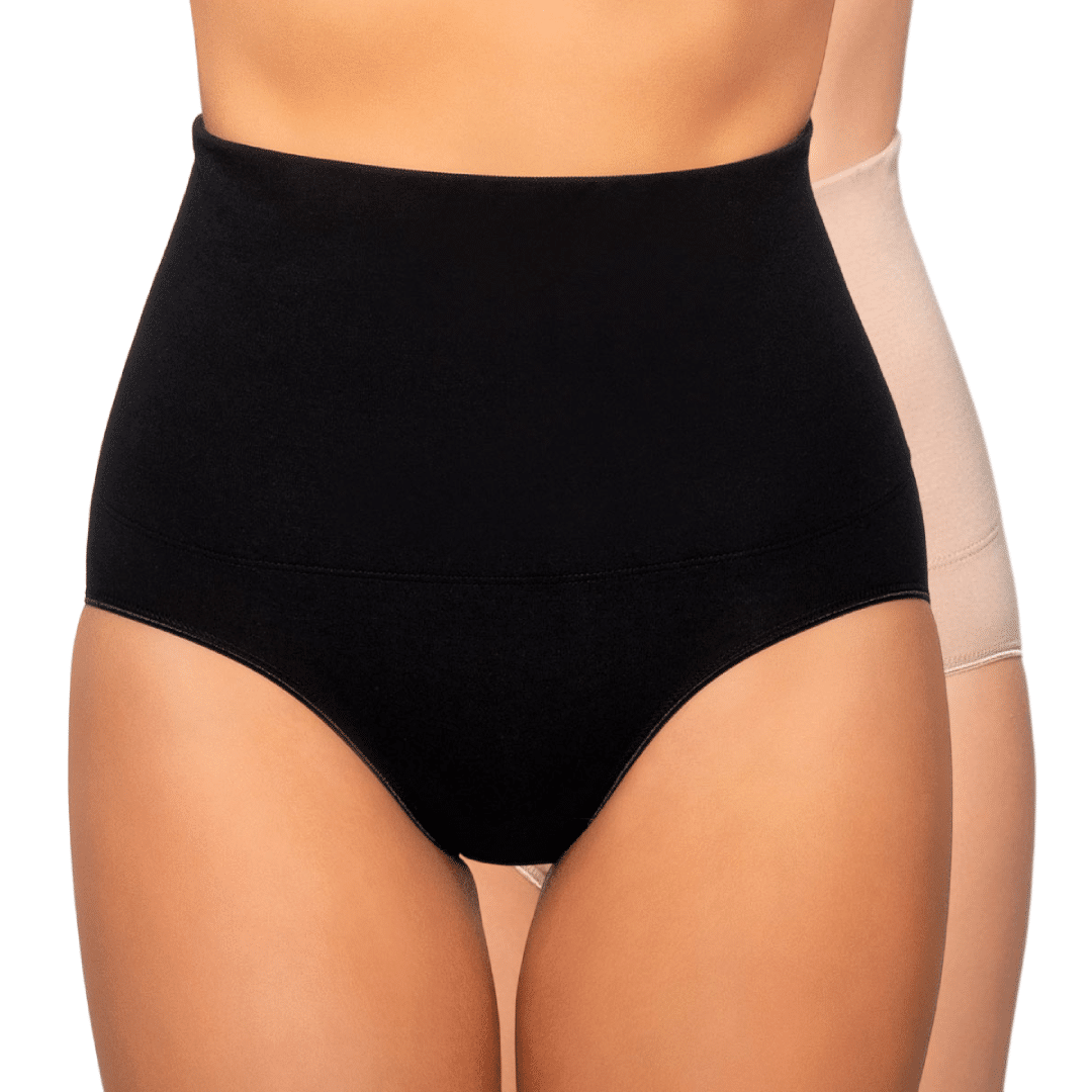 Calzón Control Abdomen Tiro Alto Algodón Mujer LADY GENNY-0