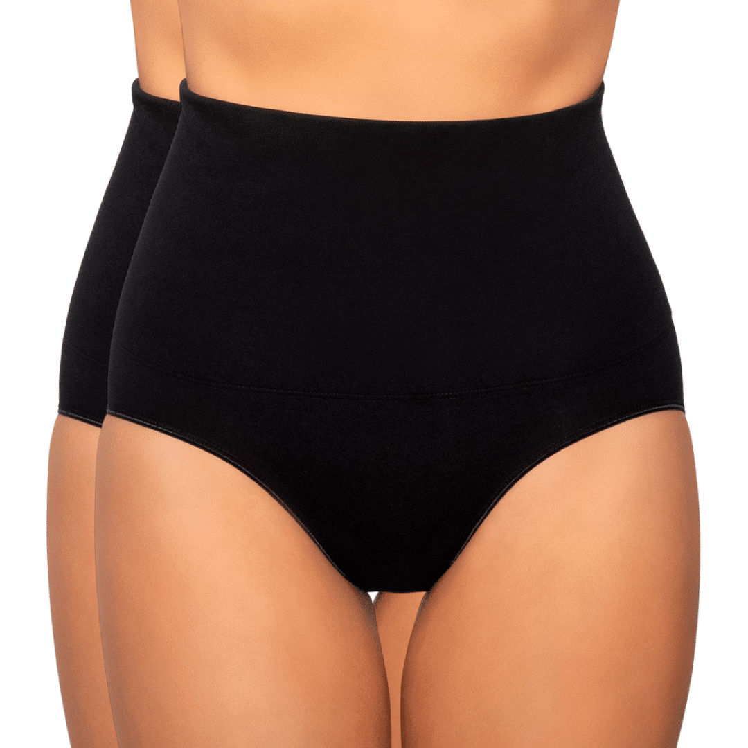 Calzón Control Abdomen Tiro Alto Algodón Mujer LADY GENNY-0