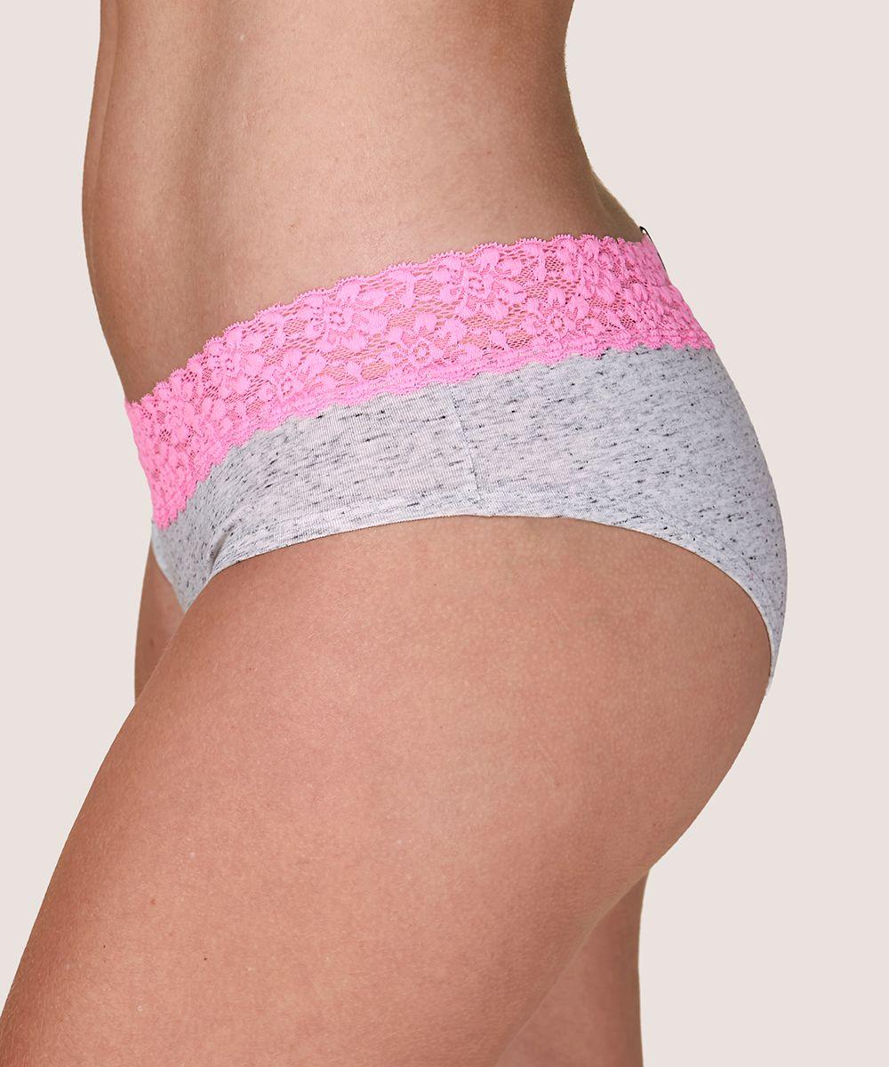 Calzón Tiro Bajo Algodón Encaje Mujer LADY GENNY-2