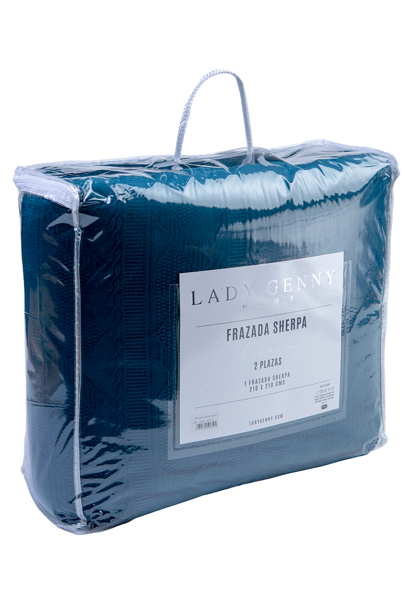 Frazada Sherpa Lady Genny 1,5 Plazas-0