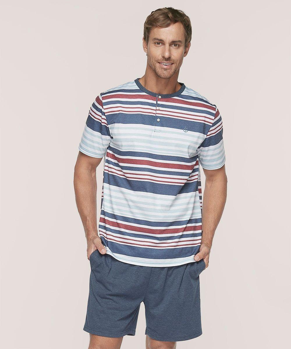 Pijama Cotton Rayas Hombre | Frescura y Confort-1