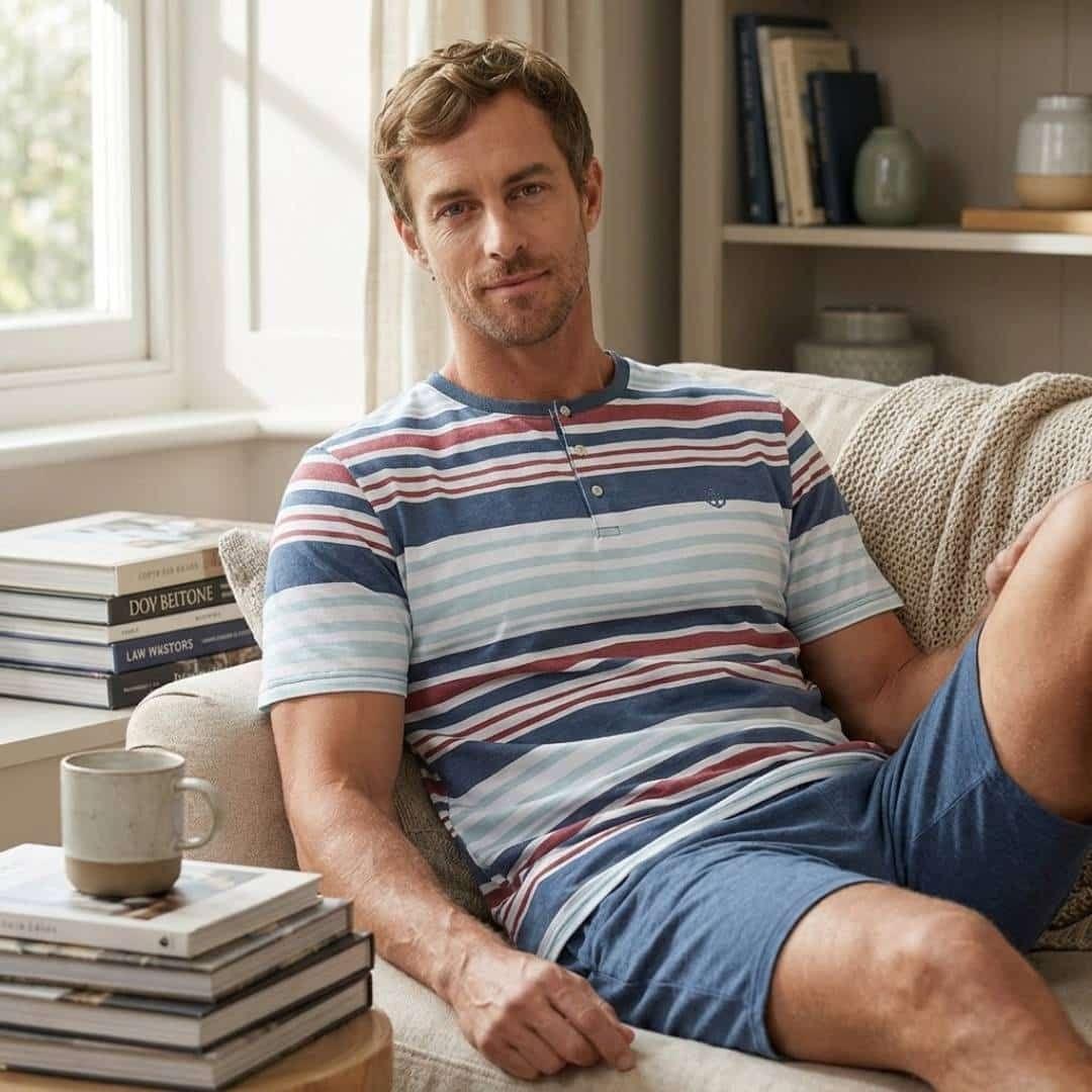 Pijama Cotton Rayas Hombre | Frescura y Confort-8