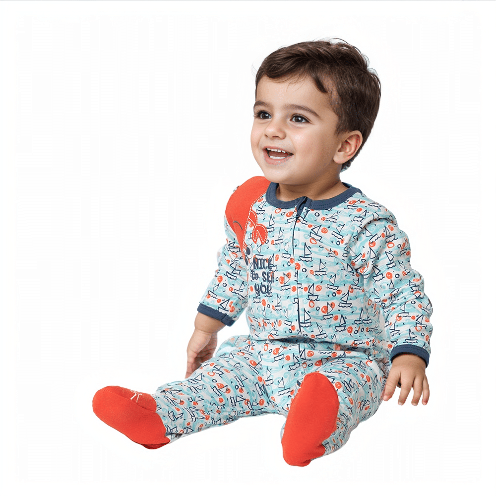 Pijama Enterito De Algodón Para Bebé-1