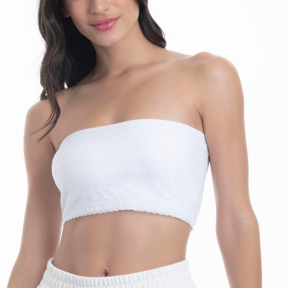 Sostén Strapless Sin Arco Poliamida encaje Mujer LADY GENNY-0