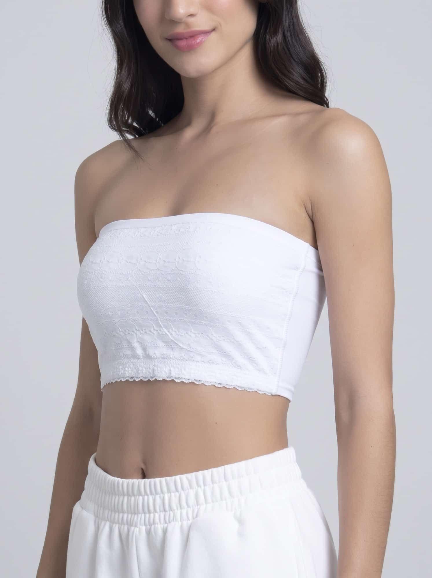 Sostén Strapless Sin Arco Poliamida encaje Mujer LADY GENNY-1