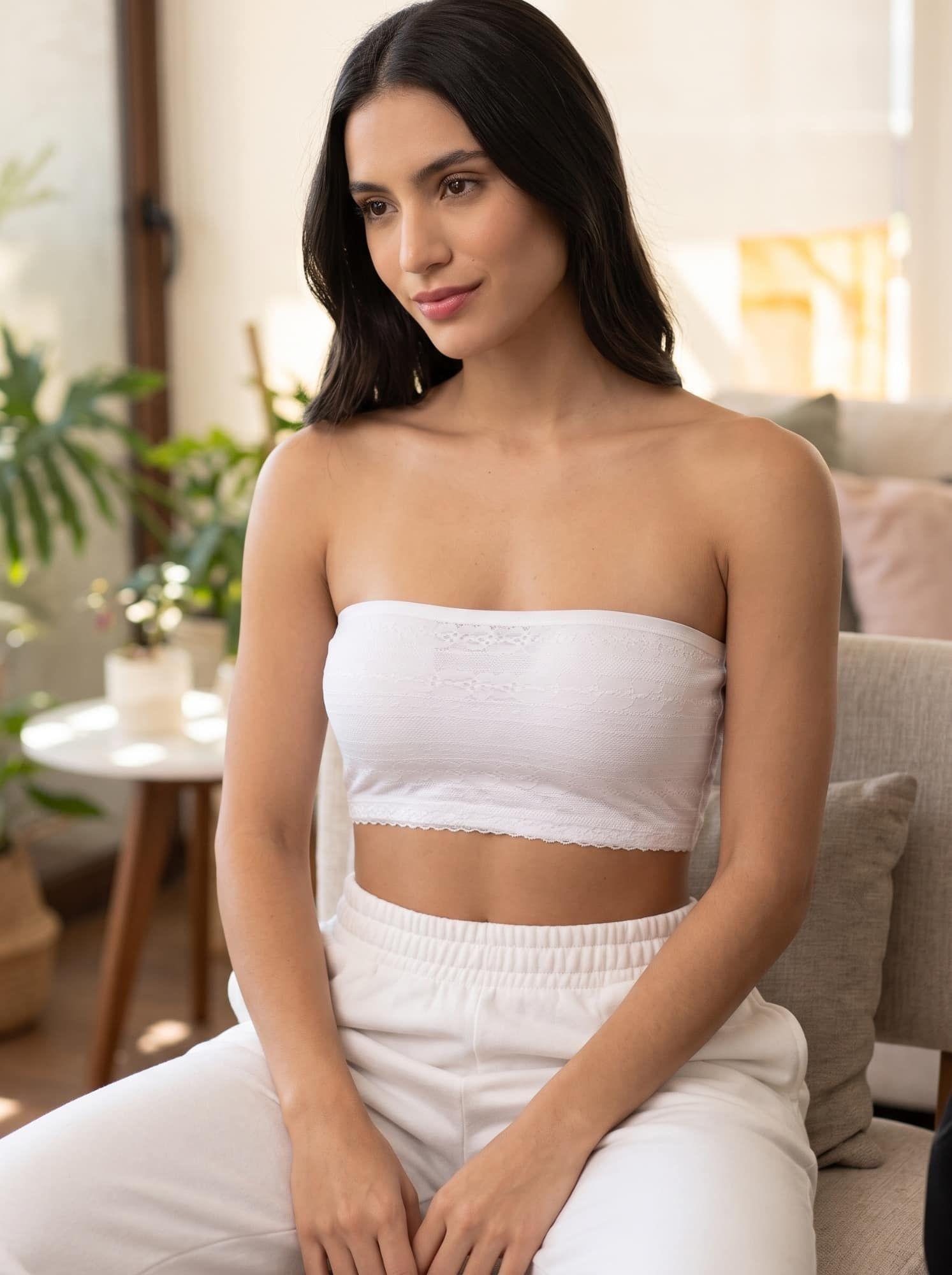 Sostén Strapless Sin Arco Poliamida encaje Mujer LADY GENNY-5