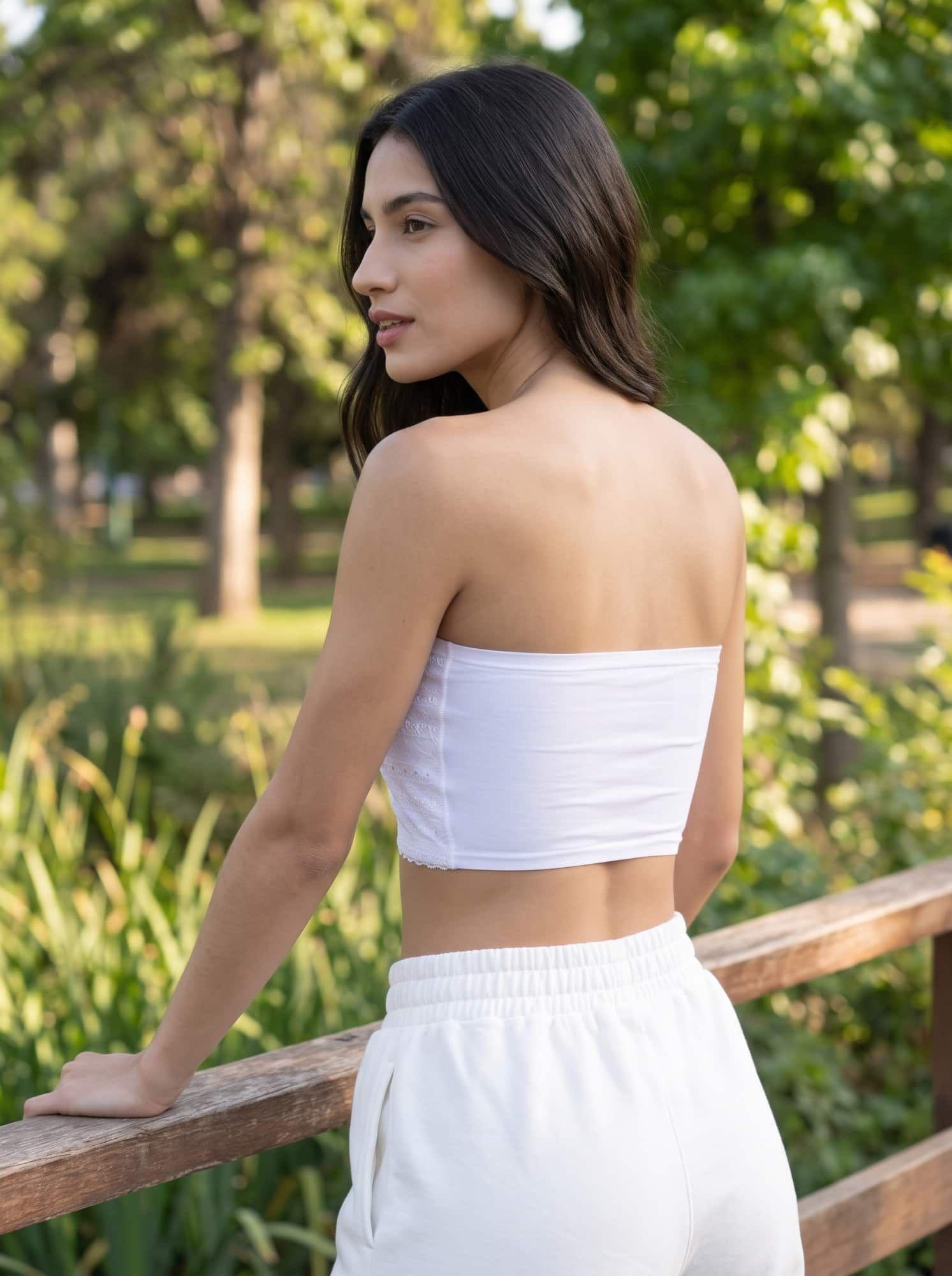 Sostén Strapless Sin Arco Poliamida encaje Mujer LADY GENNY-7