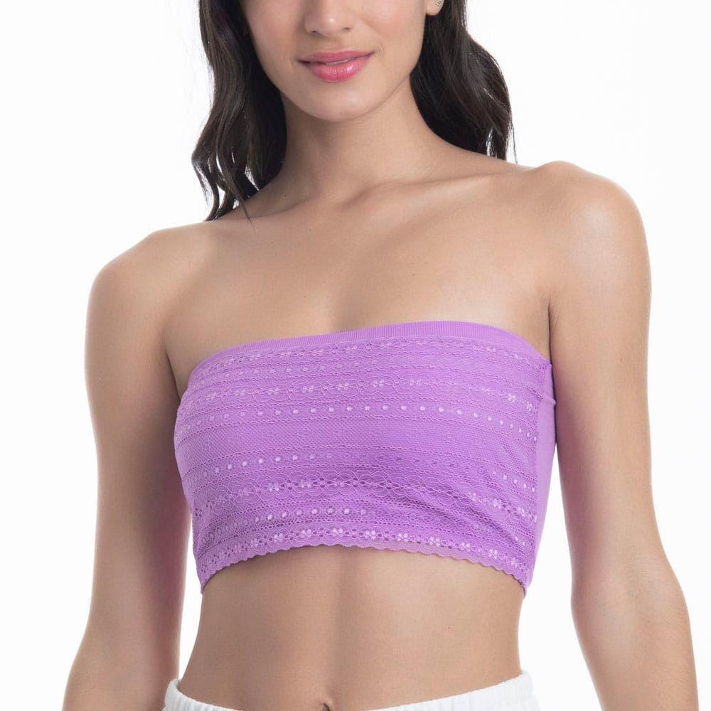 Sostén Strapless Sin Arco Poliamida encaje Mujer LADY GENNY-0