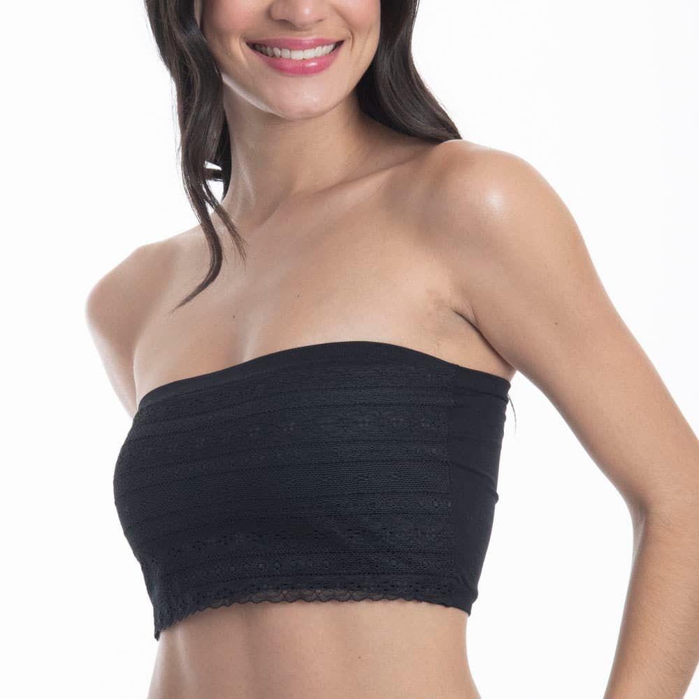 Sostén Strapless Sin Arco Poliamida encaje Mujer LADY GENNY-0