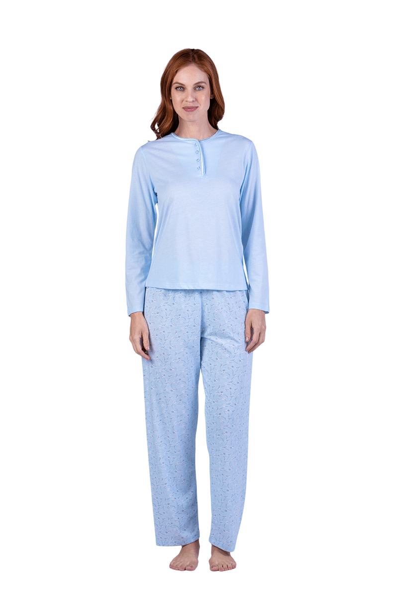 Pijama Invierno Algodón Mujer-0