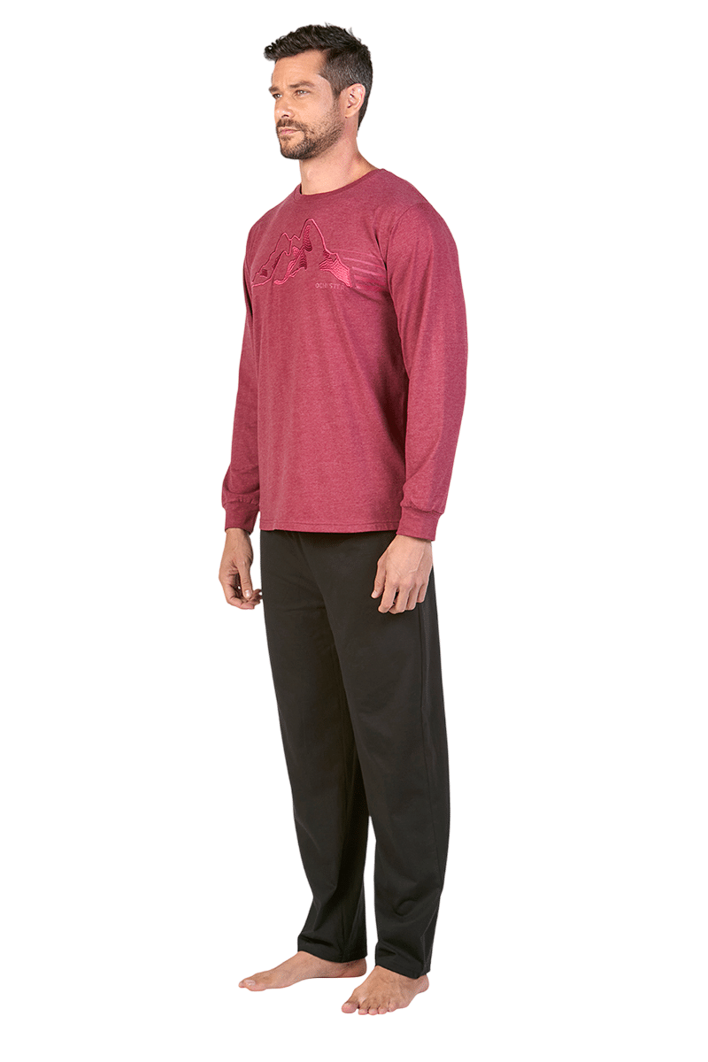 Pijama Para Hombre Algodón-1