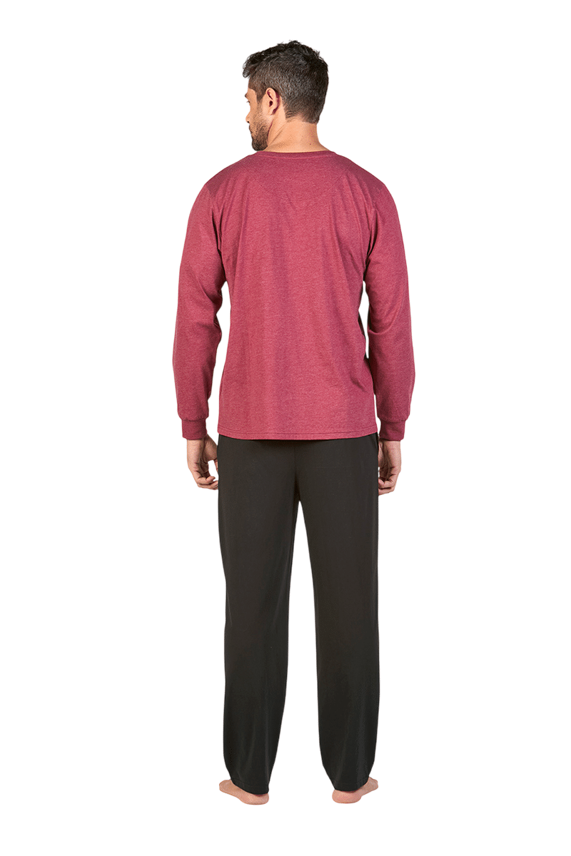 Pijama Para Hombre Algodón-2