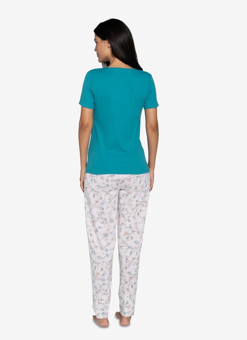 Pijama De Algodón Suave Mujer-2