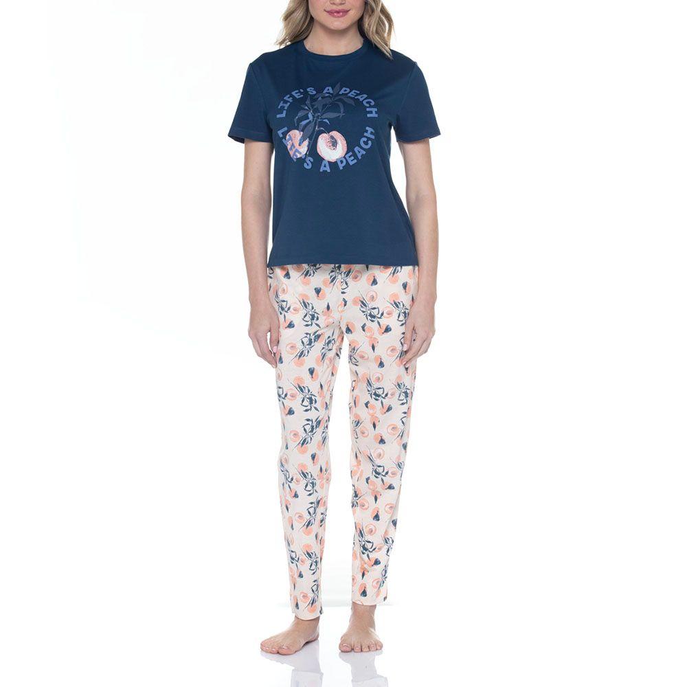 Pijama de Algodón para Mujer-0