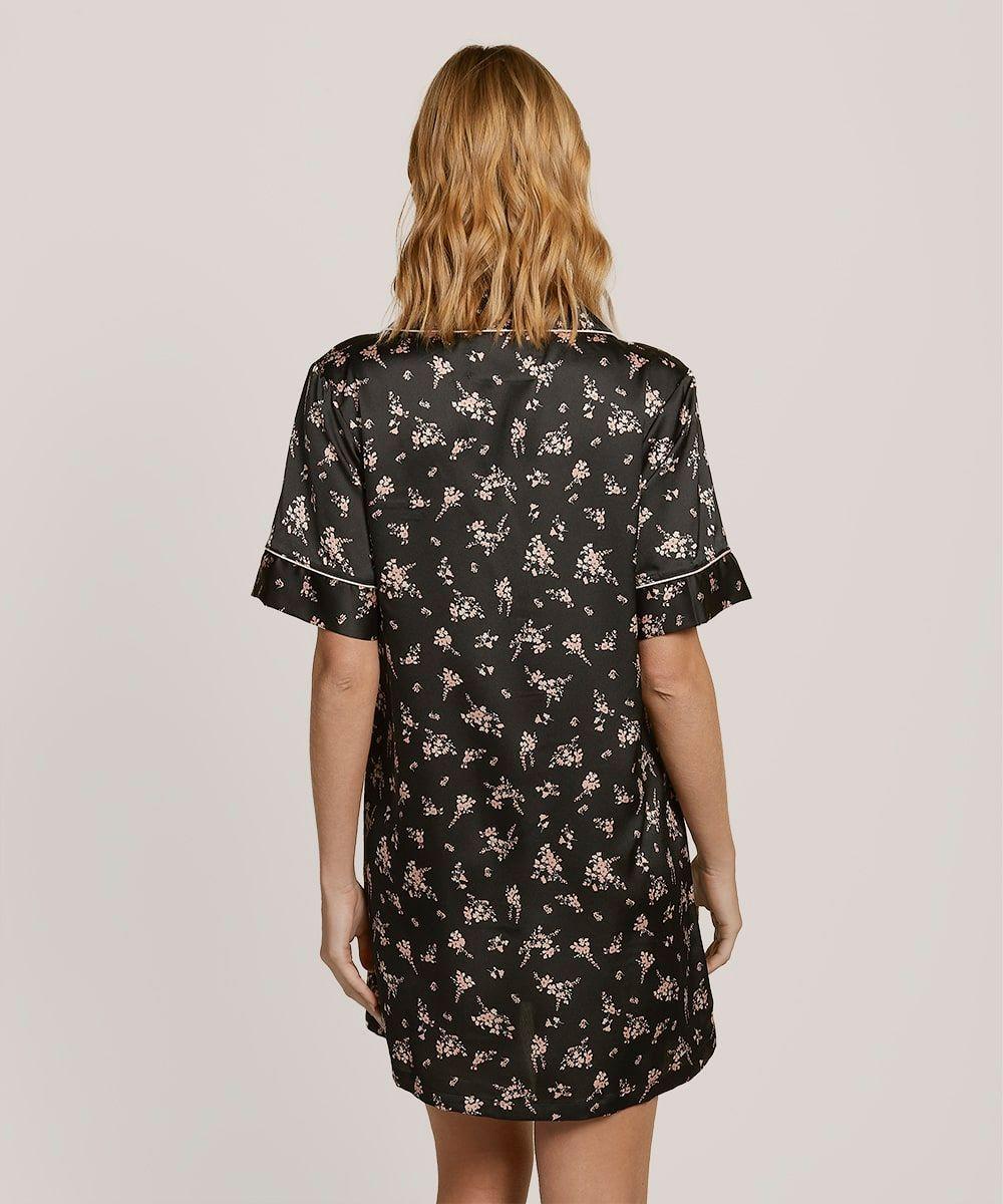 Camisola Satín Mujer con Diseños | Sofisticación Nocturna-1