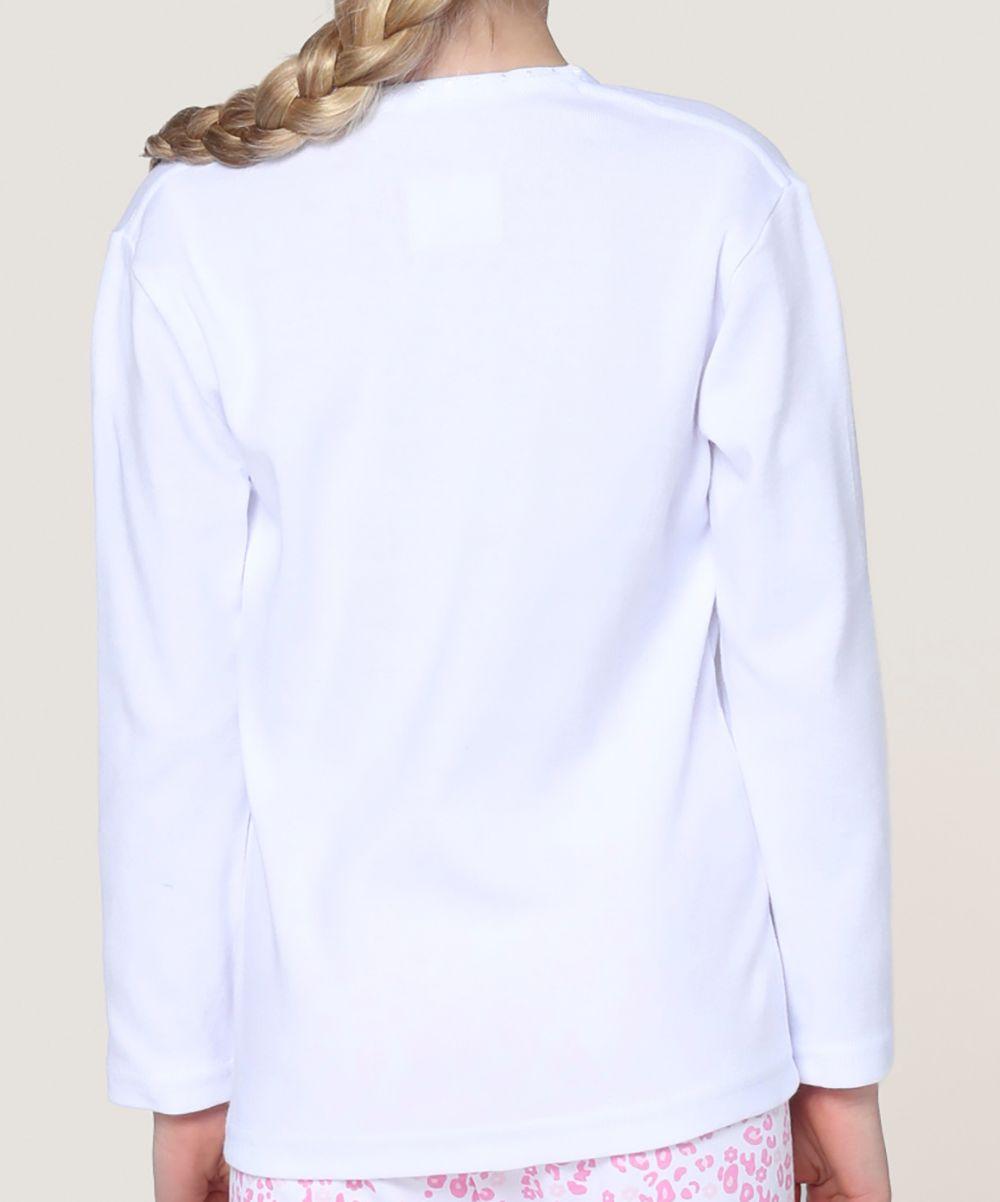 Camiseta manga larga de algodón para niñas-2