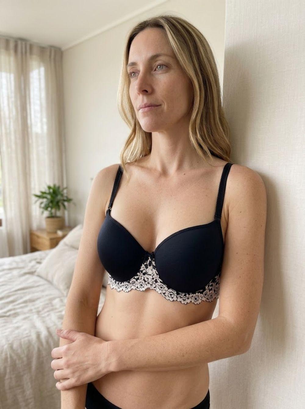 Sosten microfibra encaje con soft Mujer LADY GENNY-8
